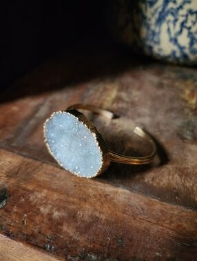 Minimalist Druzy Bracelet